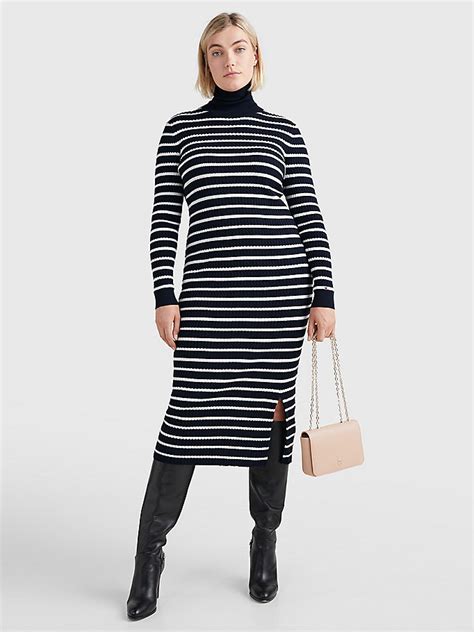 burberry roll neck|Wool Dress in Glen .